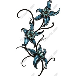 Elegant Blue Floral