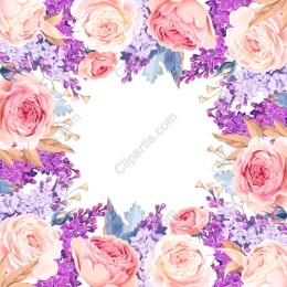 Elegant Floral Frame in and