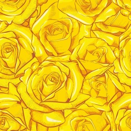 Yellow Roses Seamless Pattern