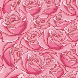 Pink Roses Seamless Pattern