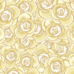 Yellow Rose Floral Pattern