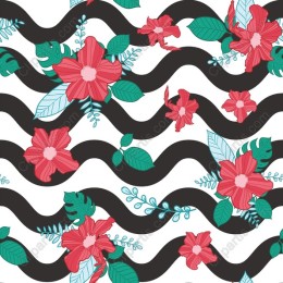 Floral Wave Elegance