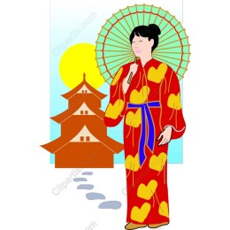 Japanese Woman in Kimono