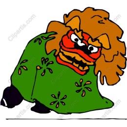 Whimsical Character in Green