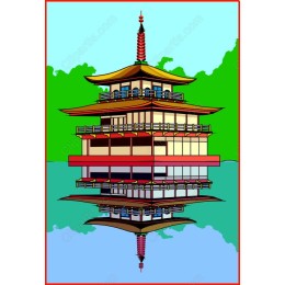 Beautiful East Asian Pagoda