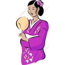 Traditional Japanese Kimono Woman