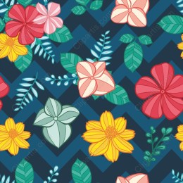Vibrant Floral Seamless Pattern