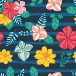 Vibrant Floral Pattern in and