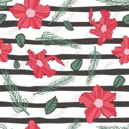 Floral Stripes