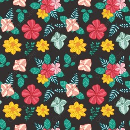 Vibrant Floral Seamless Pattern