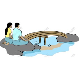 Serene Couple Near Bridge