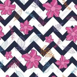 Floral Chevron Pattern