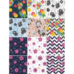 Vibrant Floral Patterns Collection - Bundle
