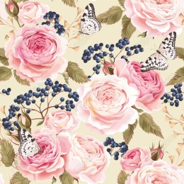Peony Blossom & Butterfly Floral