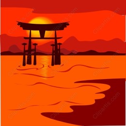 Torii Gate at Sunsetwork