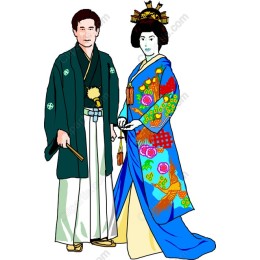 Traditional Japanese Couple