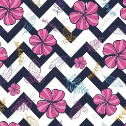 Floral Chevron Pattern