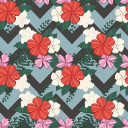 Tropical Floral Elegance Pattern