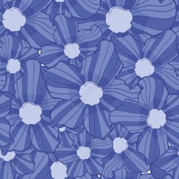 Elegant Blue Flower Pattern