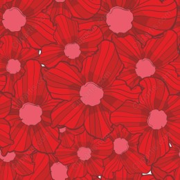 Vibrant Red Floral