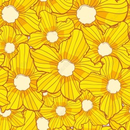 Vibrant Yellow Floral Pattern