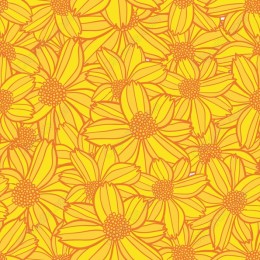 Vibrant Yellow Floral Pattern