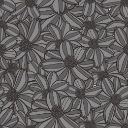 Elegant Gray Floral Pattern