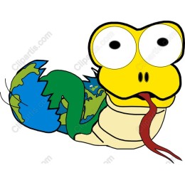 Whimsical Earth Snake