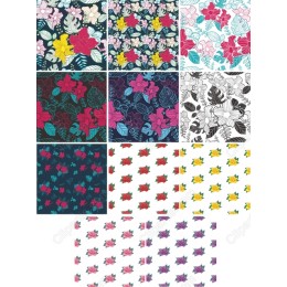 Floral Set - Vibrant Flower Patterns