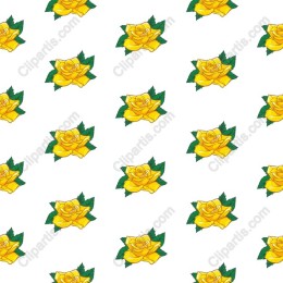 Yellow Rose Pattern - Seamless Floral