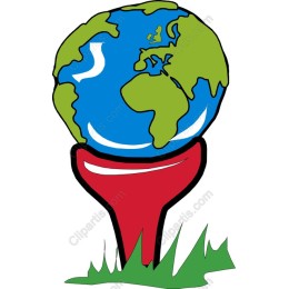 Globe on Golf Tee