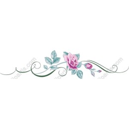 Elegant Floral Border with Roses