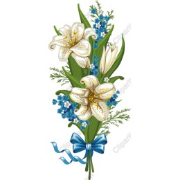 Elegant White Lily Bouquet