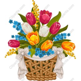 Spring Floral Basket