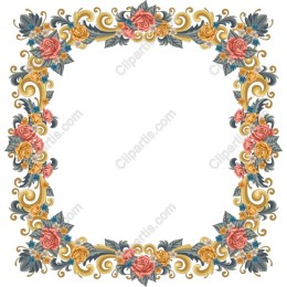 Elegant Floral Frame