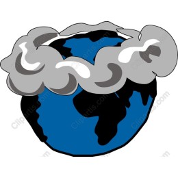 Eco-Conscious Earth with Clouds