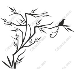 Minimalist Bird and Branch