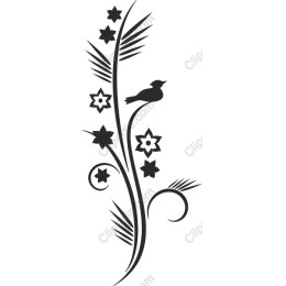 Floral Elegance: Bird in Bloom