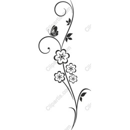 Elegant Floral with Butterfly