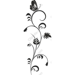 Elegant Floral with Butterfly