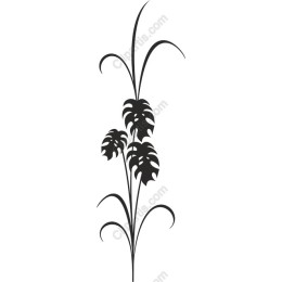 Stylized Monstera Plant