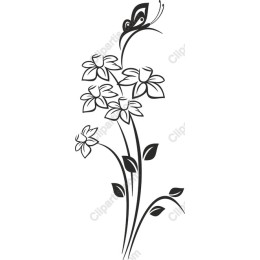 Elegant Floral and Butterfly