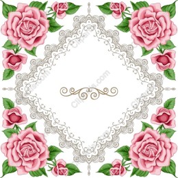 Exquisite Pink Roses Decorative