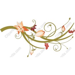 Elegant Floral Swirl