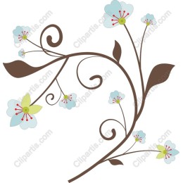 Delicate Floral Swirl