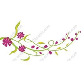Elegant Floral Vine