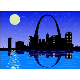 Urban Skyline Reflection