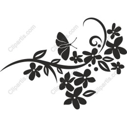 Elegant Butterfly and Floral