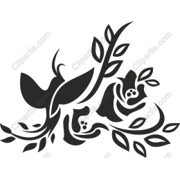 Elegant Black Floral