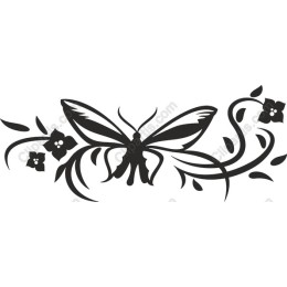 Elegant Butterfly Floral